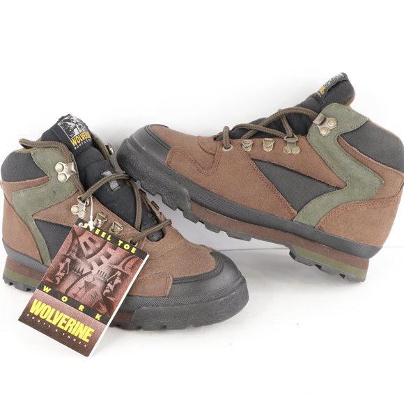 New Vintage Wolverine Steel Toe Leather Work Boots main image 6